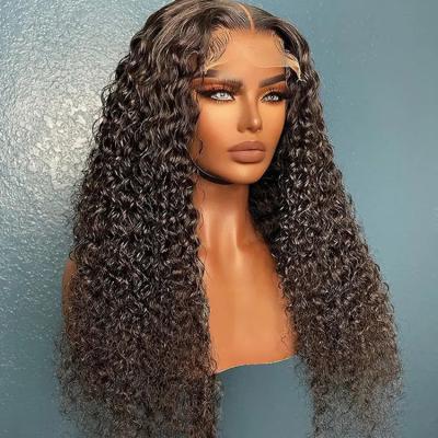 China Body Wave Virgin 13X6 13X4 Raw Water Wave Hd Lace Front Wig, 100% Human Hair 360 Lace Front Wig, Gluless Brazilian Human Lace Front Wig for sale