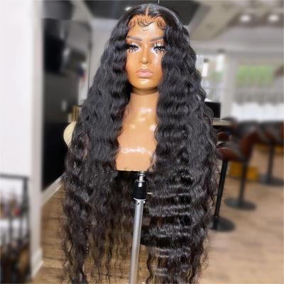 China Hd Raw Indian Human Hair Body Wave Hair Wig 100% Mink Brazilian Virgin Hair Frontal Wigs For Black Women Loose Deep Wave Lace Wig for sale