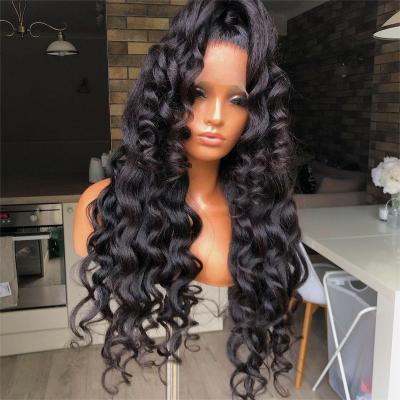 China Body Wave Pre Plucked Brazilian Loose Wave Hair Wig With Lace Frontal Wig 100% Swiss 13X6 Hd Lace Front Human Hair Wigs Women Color for sale