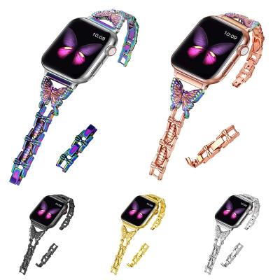 China Fashion\Luxury Popular Stainless Steel Apple Watch Band Light Magnetic Strap Dress Jewelry For Me Watches Series 6 5 4 3 2 1 Milanese Metal Apple Watch Band for sale