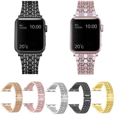 China Fashion\Luxury Popular Stainless Steel Apple Watch Band Light Magnetic Strap Dress Jewelry For Me Watches Series 6 5 4 3 2 1 Milanese Metal Apple Watch Band for sale