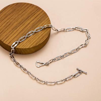 China High quality silver jewelry 925 Sterling Silver Chain Silver Necklace of light jewelry TRENDY for sale