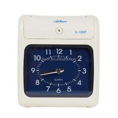 China AIBAO S-180P Electronic Time Recorder With 50 Pcs Timecard For Free 188*85*0.35mm for sale