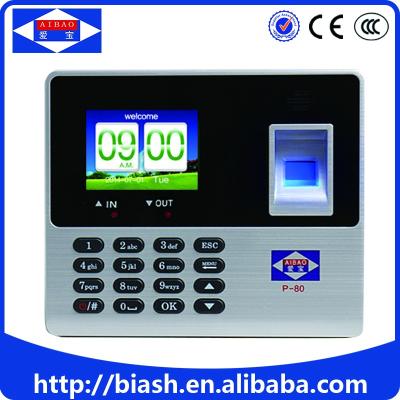 China Fingerprint Time Attendance Electronic Biometric Machine P-80/P-80S 1024 for sale