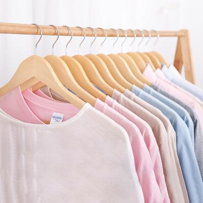 China Modern Cheap Hot Selling Round Master Closet Clothes Wooden Women Hangers For Cloths for sale