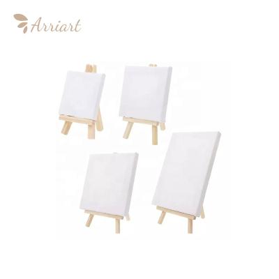 China Inkjet Printing Mini Canvas Board, Natural Wooden Easel Painting Drawing Craft (12*20 Easel + 15*20 Photo Frame) for sale