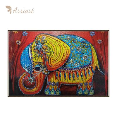 China Full Drill Elephant 5D Crystal Diamond Diy Special Shape Diamond Painting Custom Photo for sale