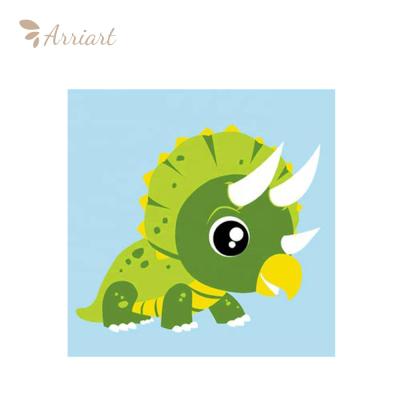 China CUTE Cute Dinosaur Baby Kids Painting Animals Framed Painting By Numbers for sale