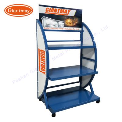 China Heavy Storage Rack Shelf Metal Battery Display Stand for sale