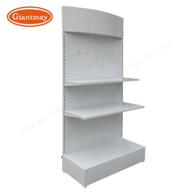 China Retail Shop Floor Display Stand Metal Pegboard Rack for sale