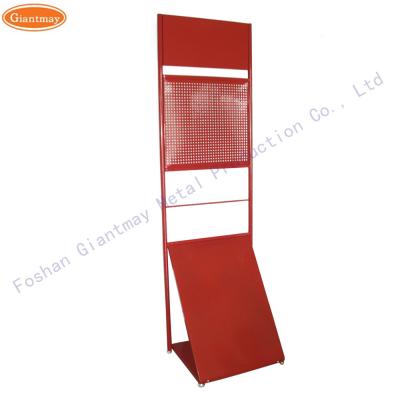 China Commercial Exhibitors Hanging Product Tool Rack Floor Standing Metal Display Stand for sale