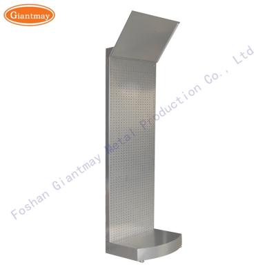 China Logo Design Product Display Stand with Hooks Steel Racks for Shops for sale