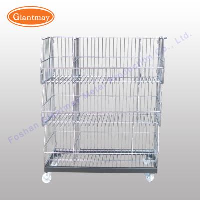 Chine Support Mesh Display Stand With Wheels de pain de buffet en métal à vendre