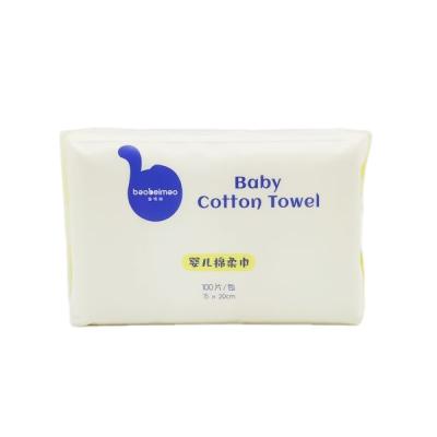 China OEM service Skin Care Soft kids Face Cleaning baby cotton towel disposable Face Towel for sale