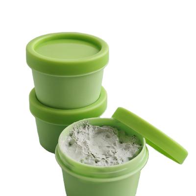 China Private brand green clay facial cream deep cleansing pure mud masque aloe vitamins for sale