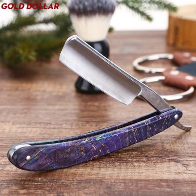 China Single Blade Cutting Throat Shaving Straight Razor Carbon Steel German Barber Sharpen Straight Razor Shave Safty Throat Razors for sale