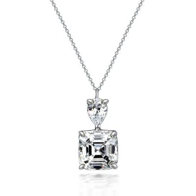 China Environmental Friendly Hot Selling Silver Zircon Necklace S925 Pendant Clavicle Chain for sale