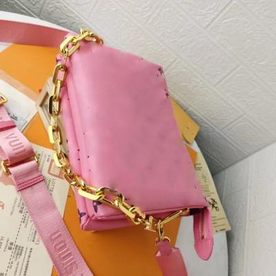 China Couturier Handbags Famous Brands Chunky Gold Chain Womens Leather bags cross - body for sale