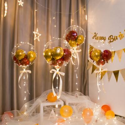 China Fashional Selling Goods Happy Birthday Balloon Inside Balloon Set With Led for sale