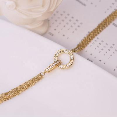 China Factory Direct Wholesale Lead Free Nickel Free For Women Sterling Silver Pendant Sterling Silver Necklace 18K Gold for sale