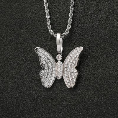 China Factory Wholesaler Environmental Friendly Copper Gold Plated 2021 Necklace Jewelry Butterfly 18k Gold Real Brass Necklace for sale