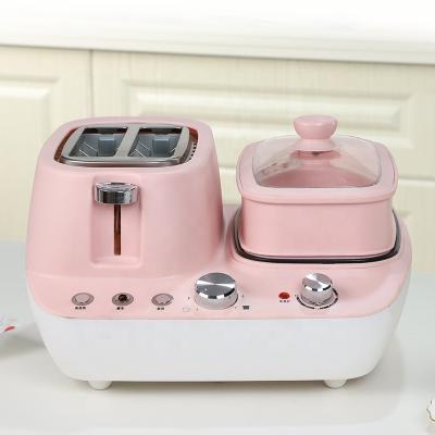 China Electric Power Automatic Instant Cooker Fryer Toaster Kettle Breakfast Machine 3-in-1 Breakfast Maker for sale