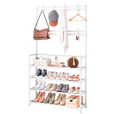 China 4-Tier Shoe Rack Storage Organizer 20-Pairs Tropical Popular Shoes for sale