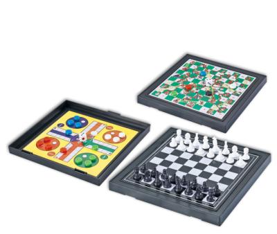 China 3 In1 Toy Chess Board Game Plastic Educational Table Top Toys Family Game For Kids for sale