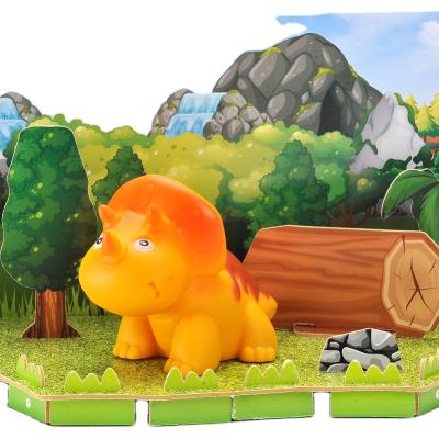 China DIY TOY Puzzle Dinosaur Jurassic Puzzle Toys World Educational Game For Kids for sale