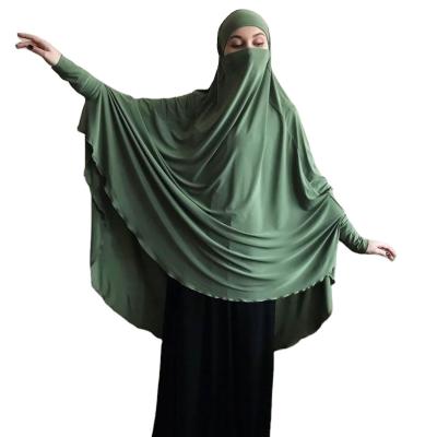 China Simple Dyed Plain Dyed Wholesale New Design Plus Size Plain Abaya Dresses Muslim Prayer for sale