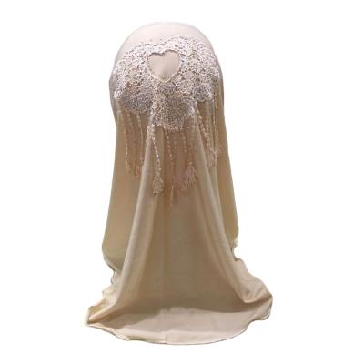 China ITY ITY ITY ITY 2 to 7 years veil baby girl scarf cute malaysian hat lace arabic head hijab turban for sale