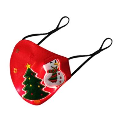 China Polyester W-Factory Outlet New Product LED Luminous Christmas Face Shield for sale