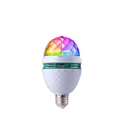 China Easy Installation Mini Colorful Auto Rotating RGB LED Light Bulb Stage Effect Party Disco Light KTV Bar Rock Atmosphere Crystal Projection DJ Lights for sale