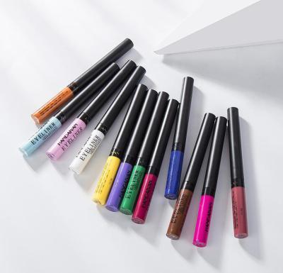 China Waterproof Full Color Strong Color Rendering Waterproof Long Lasting Silky Smooth Liquid Matte Eyeliner for sale