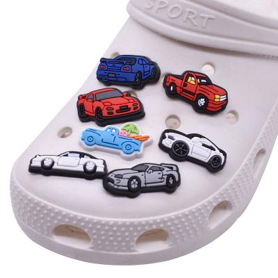 China New Cheap Custom Soft PVC Cartoon Shoe Accessories Croc Charm Designer Custom Clog Charm for sale