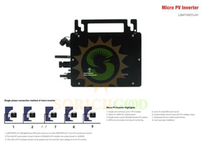 China 16V-48V 120V 230V 400W Micro Inverter System For Grid Systems for sale