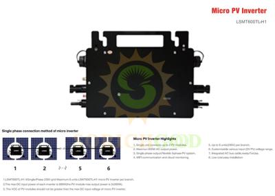 China 22V-48V 600W Microinverters With Advanced Features For Easy Integration for sale