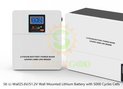 China Wall-Mounted Lithium Battery Storage Compatible with Multiple Inverter Brands for sale