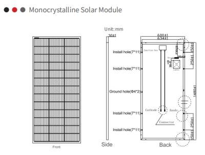 China 19.23% Module Efficiency Monocrystalline Silicon Panels for Optimal Solar Power for sale