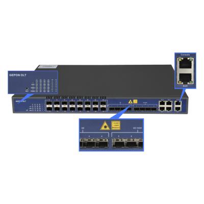 China New Product L3 OLT Network FTTH FTTB FTTX 1:128 Lightweight Powerful 8 PON Slot EPON GPON OLT Series Ports With PX20+ for sale