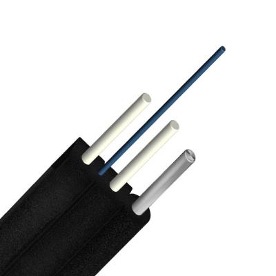 China 2021 Indoor/Outdoor FTTH Cable Single Mode Fiber Optic Cable 2 Cores G657A1 FRP Indoor Optic Drop Cable for sale