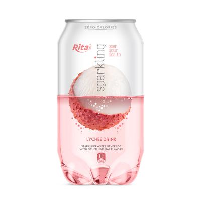 China Low Fat OEM Carbonated Soda Water Drinks Lychee Flavor for sale