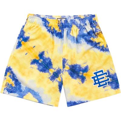 China Anti-Wrinkle Copy Customized Plus Size Pocket Mesh Custom Shorts Sport Breathable Sublimation Logo Shorts Men for sale