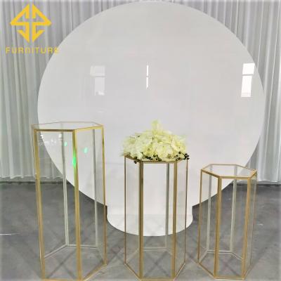 China Modern Fashionable Metal Table Event Wedding Banquet Cake Table for sale