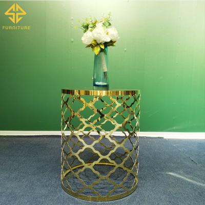 China New modern unique stainless steel cake table for event wedding hotel banquet for sale