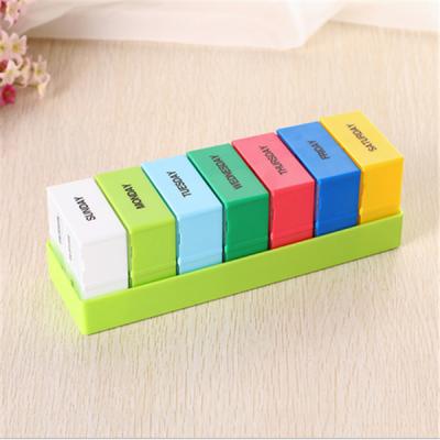 China Custom Food Container Box Pill Box Rectangle 28 Compartment Plastic Pill Box Supplier In China for sale