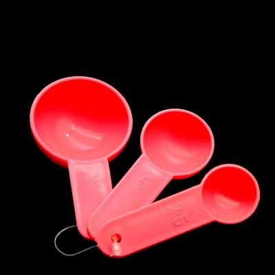 China 2.5g/5g/15g Seaweed Measuring Scoop Set Three Piece Eco-friendly DIY Measuring Scoop for sale