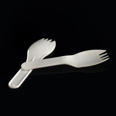 China Viable Disposable Ice Cream Scoop Mini PS Ice Cream Spofork for sale