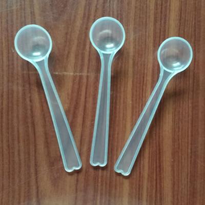 China Custom Viable Long Clear Coffee Powder Protein Powder Scoop 1 Gram Scoop Handle Scoop Measuring Spoon for sale