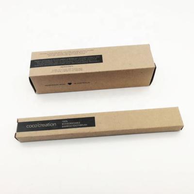 China ZPT10-14 Custom Long Logo Printing Black Wand Recyclable Narrow Packaging Cosmetic Cream Bottle Packing Box Paper Kraft Paper Box for sale